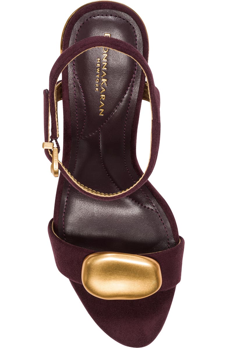 Donna Karan New York Seraphina Ankle Strap Sandal, Alternate, color, Wine