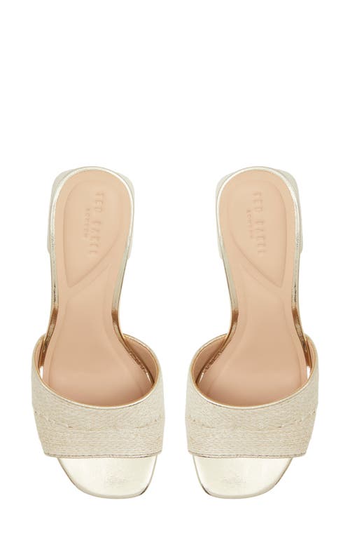 Ted Baker London Chloe Slide Sandal In Gold