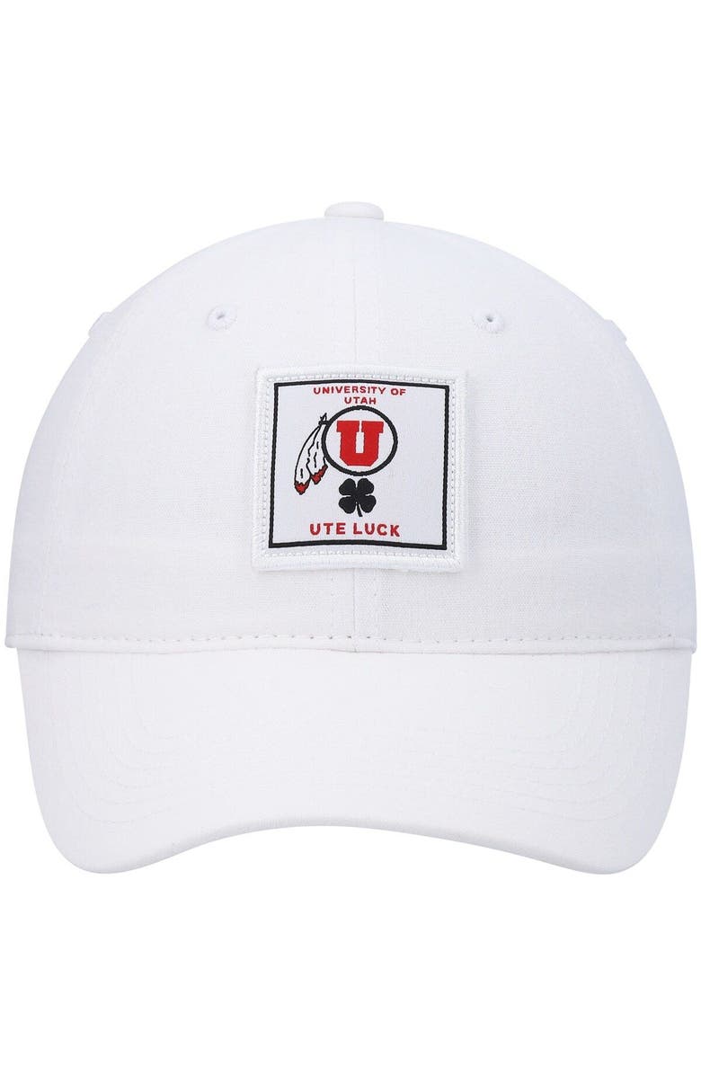 Black Clover Men's White Utah Utes Dream Adjustable Hat, Alternate, color, White