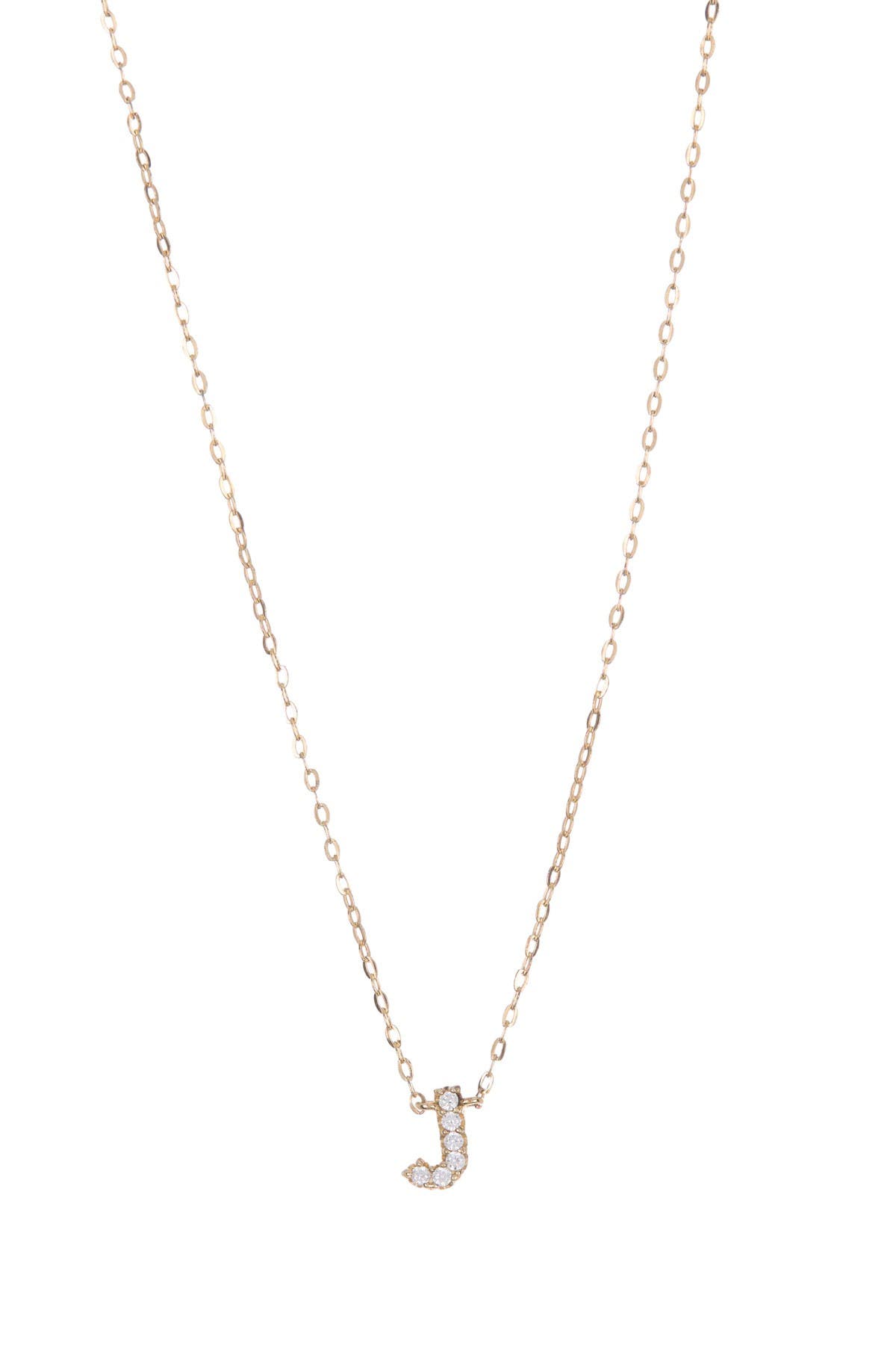 Nadri Pavé CZ Initial Pendant Necklace (Women) | Nordstromrack