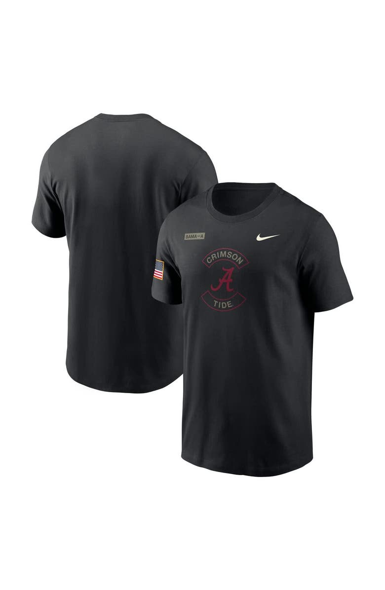Nike Men's Nike Black Alabama Crimson Tide 2025 Military Appreciation Performance T-Shirt, Main, color, Black