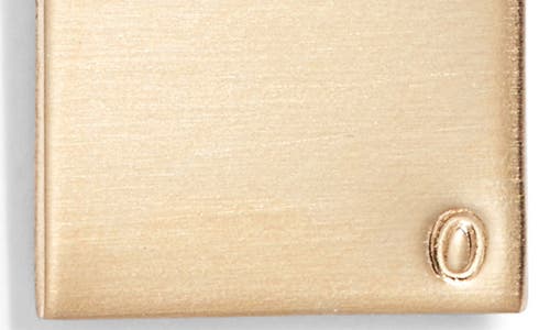 Set & Stones Goldie Initial Tag Pendant Necklace In Gold/o