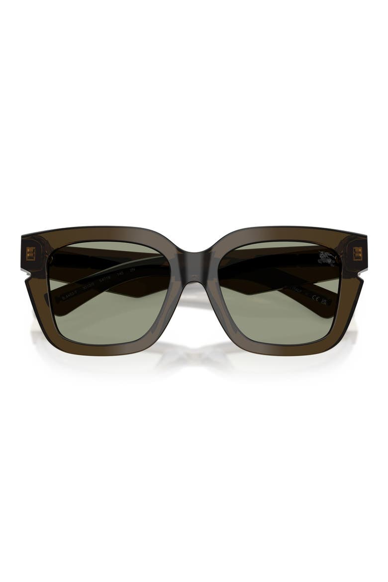 54mm Square Sunglasses, Alternate, color, GREEN