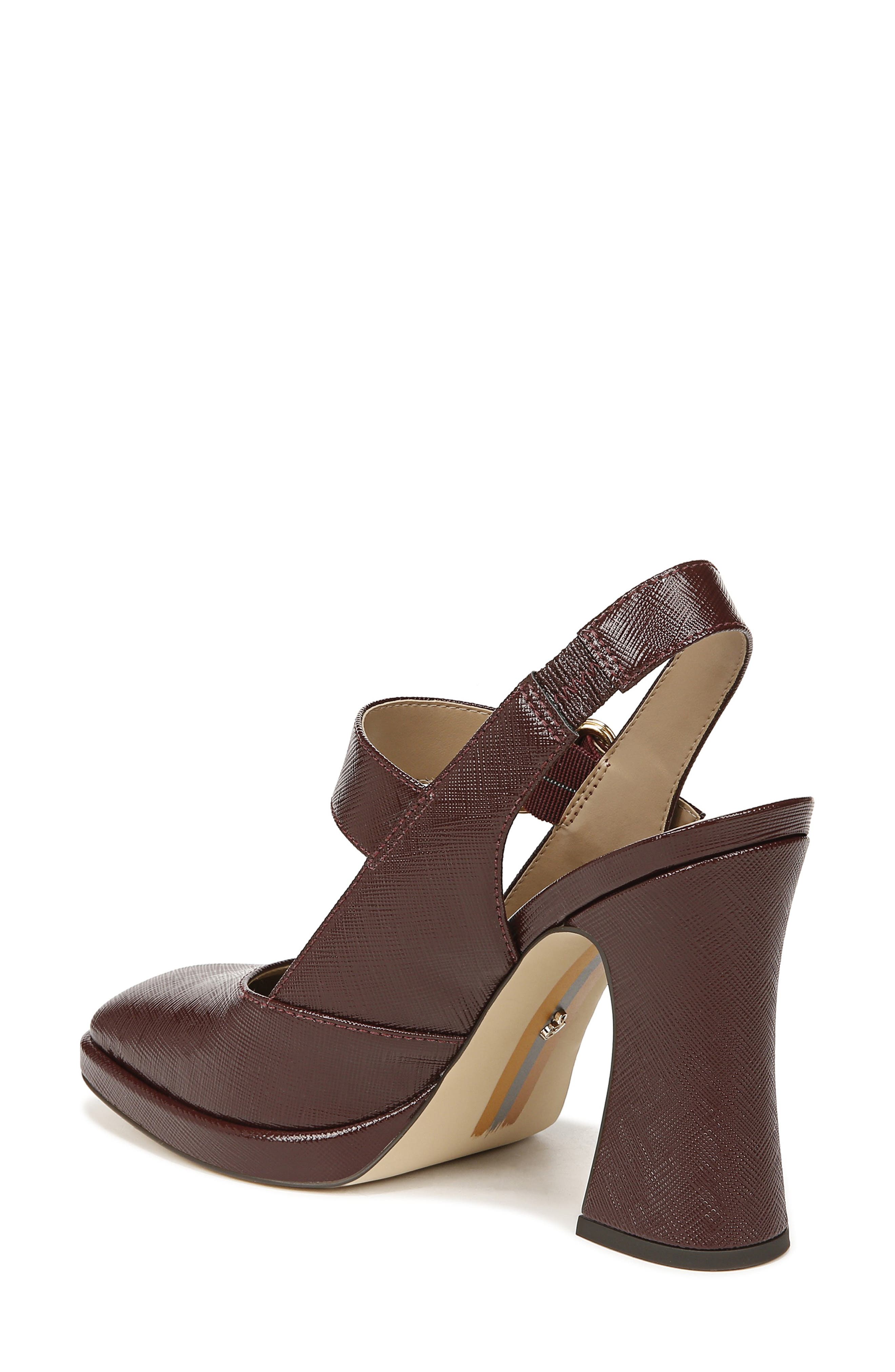 Sam Edelman Jildie Platform Slingback Pump, Alternate, color, French Burgundy