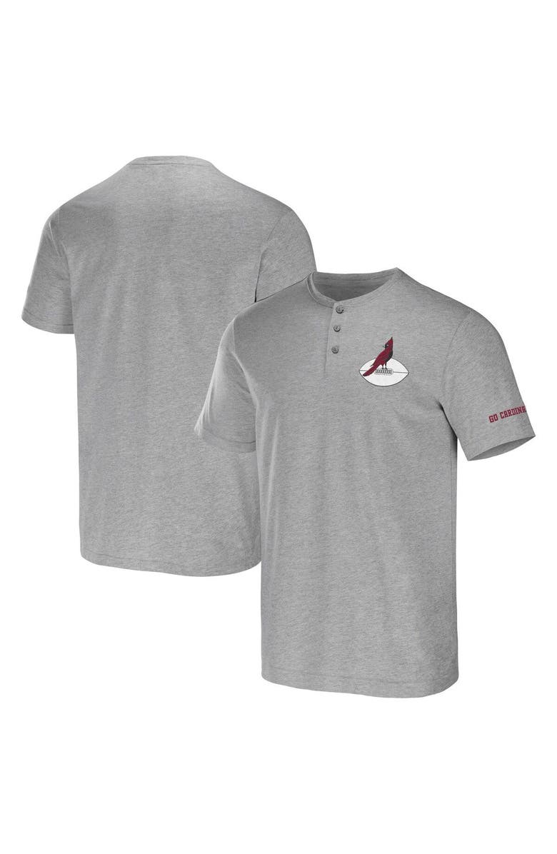 NFL X DARIUS RUCKER Men's NFL x Darius Rucker Collection by Fanatics Heather Gray Arizona Cardinals Henley T-Shirt, Main, color, Heather Gray