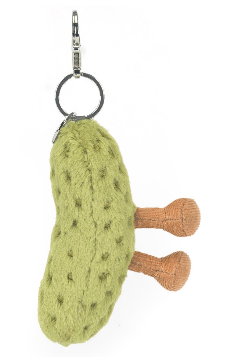 Amuseables Pickle Plushie Bag Charm, Alternate, color, GREEN