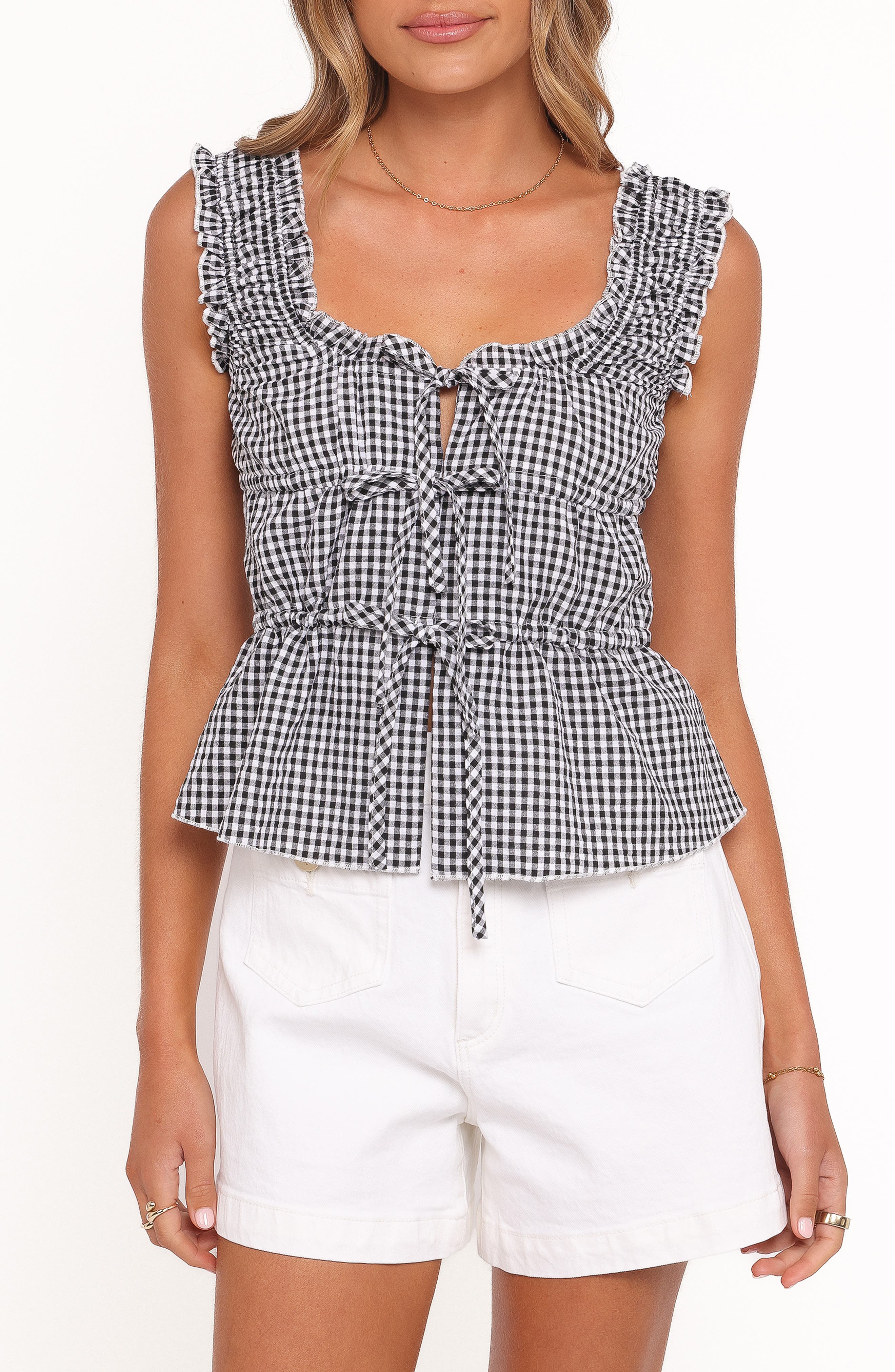 selected BLACK GINGHAM
