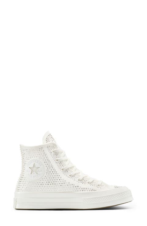 Unisex Chuck 70 Swarovski® Embellished Canvas High Top Sneaker