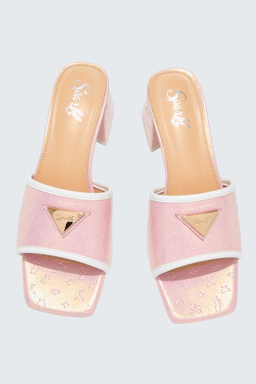 Sparkl Monogram Heel In Pink
