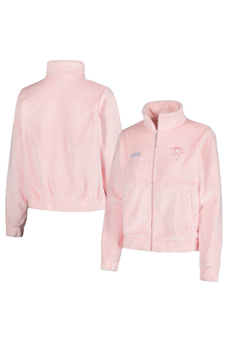 Women's Columbia Pink Pittsburgh Penguins Fire Side Full-Zip Jacket, Main, color, Pink