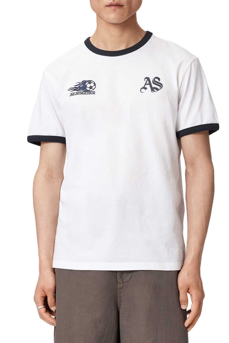 Blighty Ringer Graphic T-Shirt, Main, color, OPTIC WHITE