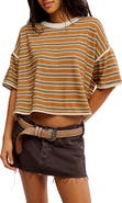 Free People Clean Rugby Stripe Cotton Top