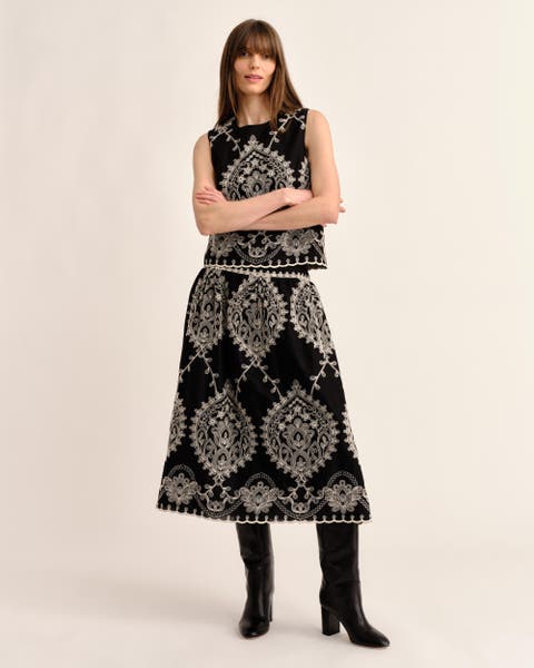 SP26 Georgia Midi Skirt - Black