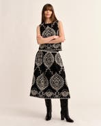 Cartolina SP26 Georgia Midi Skirt - Black