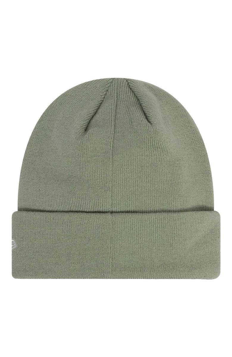 New Era Men's New Era Olive Manchester United Seasonal Cuffed Knit Hat, Alternate, color, 