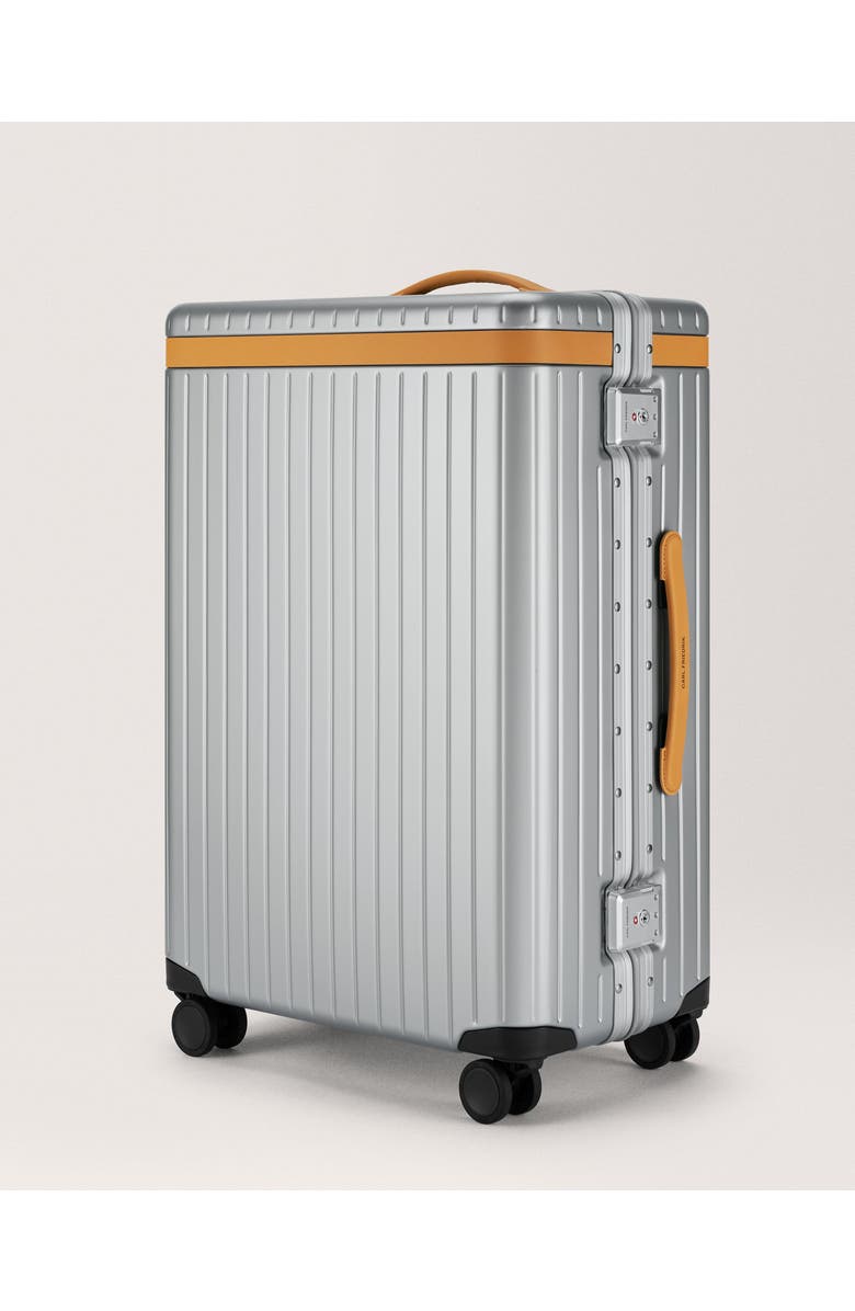 Carl Friedrik The Check-in Suitcase, Alternate, color, Arctic Grey / Tan