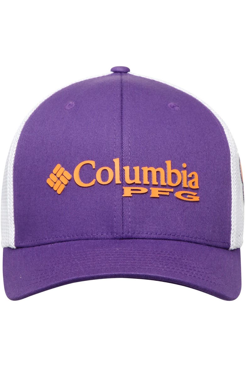 Men's Columbia Purple Clemson Tigers Collegiate PFG Flex Hat, Alternate, color, Purple
