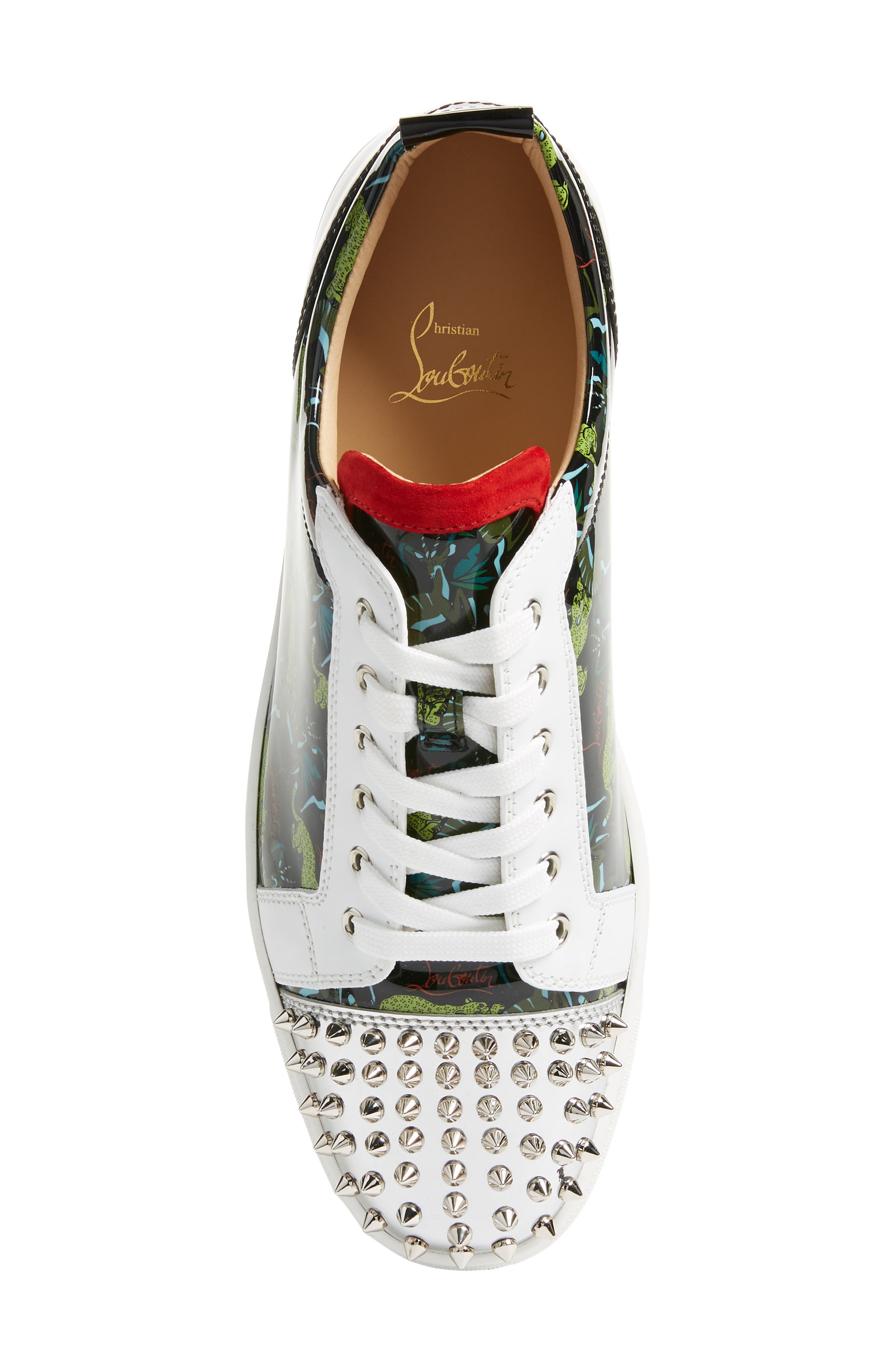 Christian Louboutin Louis Spikes Junior Low Top Sneaker, Alternate, color, 