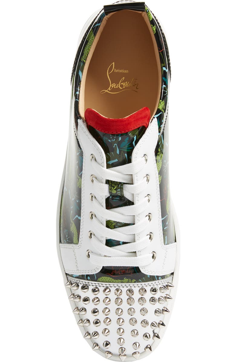 Christian Louboutin Louis Spikes Junior Low Top Sneaker, Alternate, color,