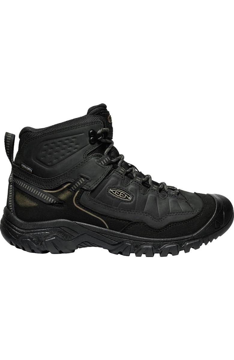 KEEN Targhee IV Waterproof Mid Hiking Shoe, Alternate, color, Triple Black