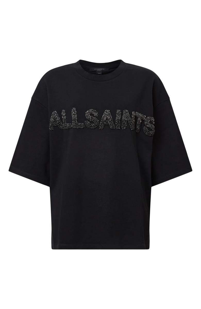 AllSaints Amelia Imitation Pearl T-Shirt, Alternate, color, 
