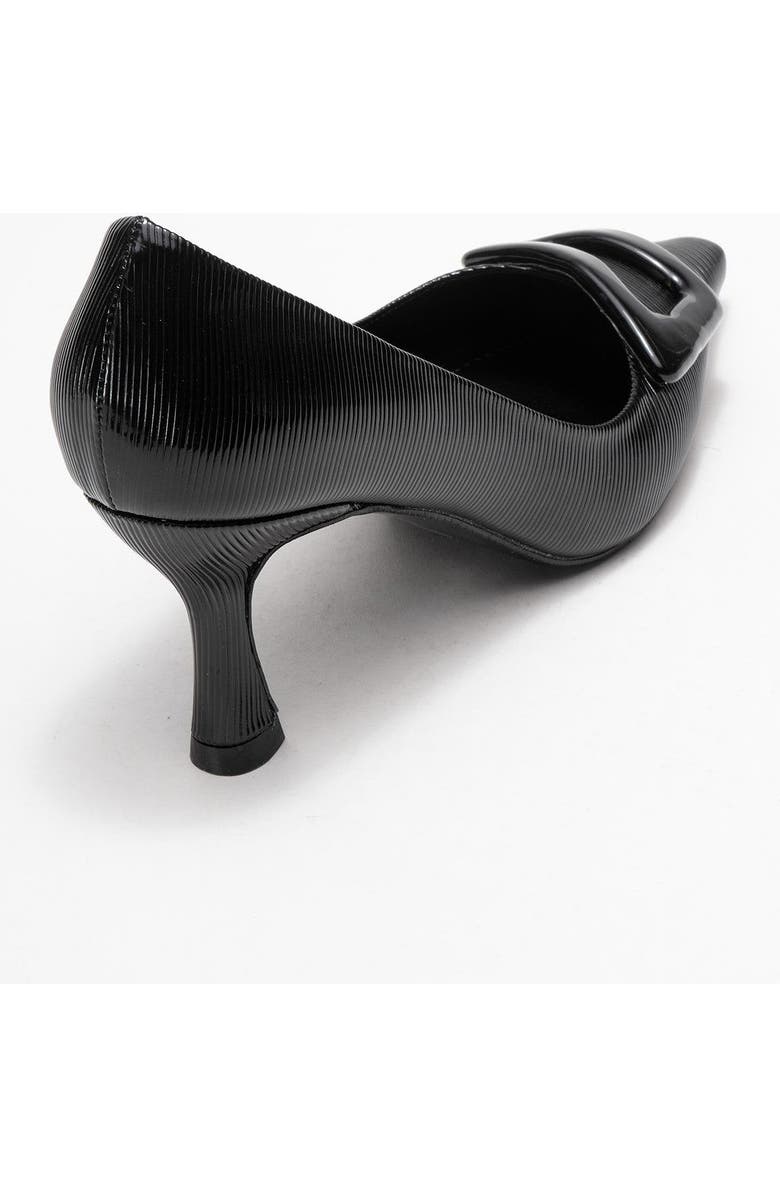 Prologue Shoes Astra Buckle Pointed Toe Pump, Alternate, color, Black