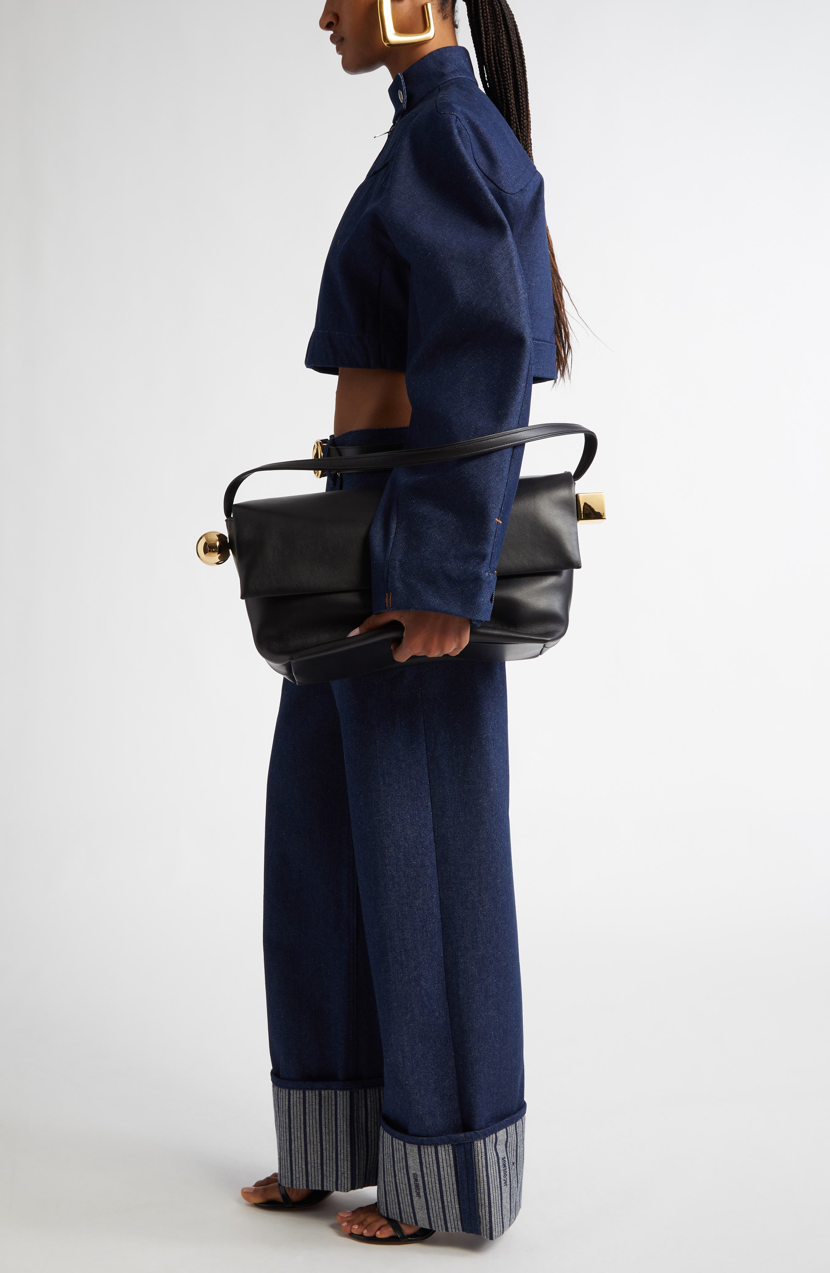 Jacquemus Le Grand Rond Carré Shoulder Bag, Alternate, color, 