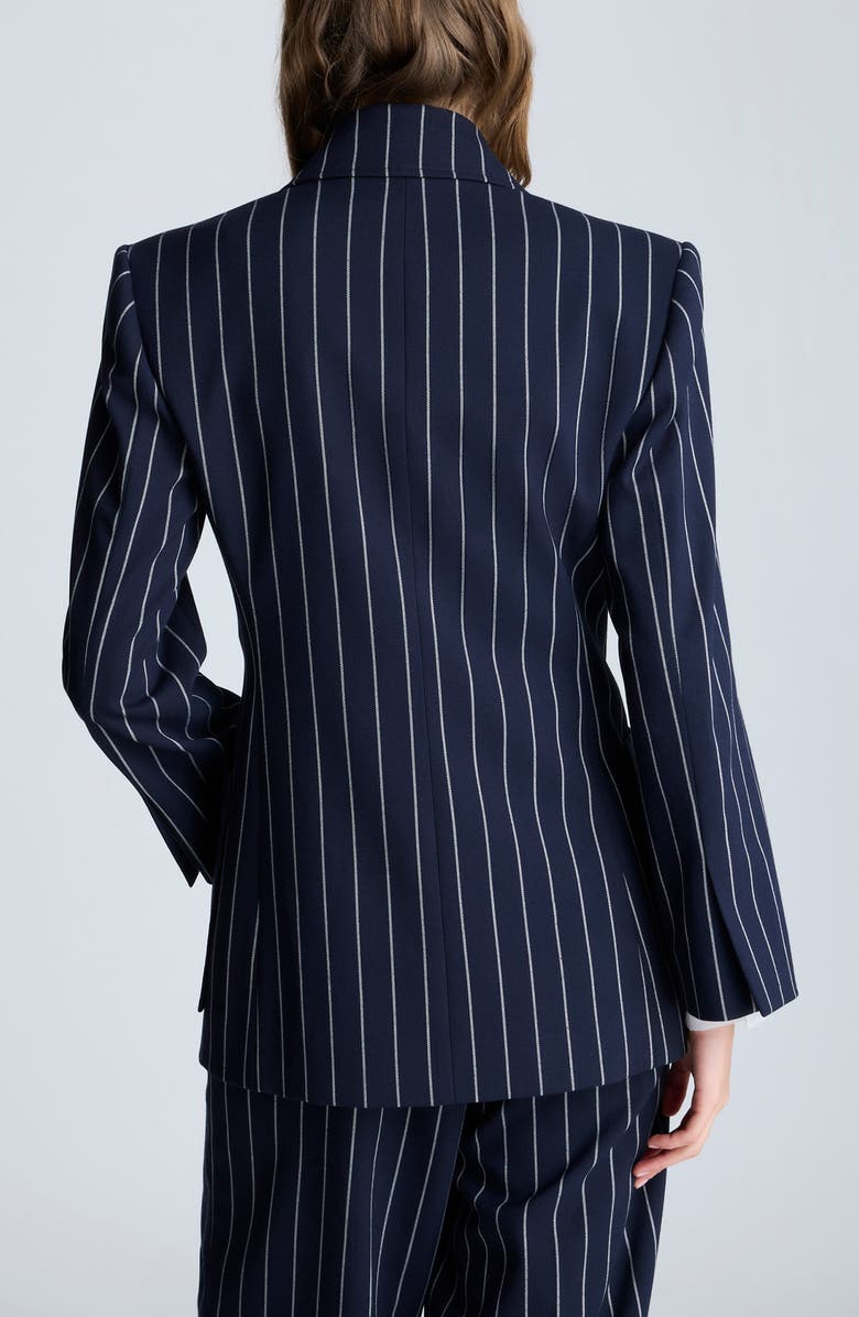 Kenneth Cole Stripe Double Breasted Blazer, Alternate, color,