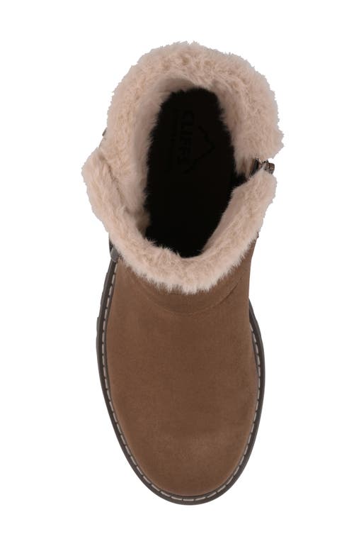 Cliffs By White Mountain Marvin Faux Fur Lined Bootie In Brown