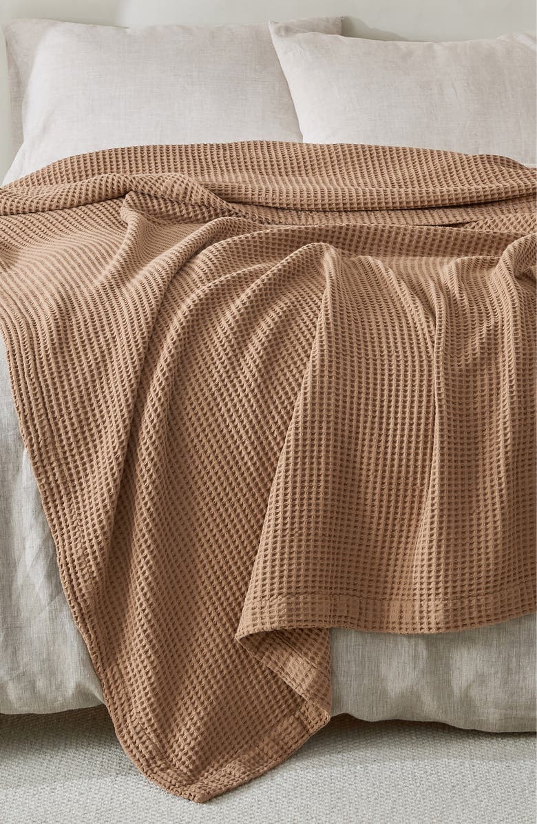Woven & Weft Cotton Waffle Weave Throw Blanket, Alternate, color, 
