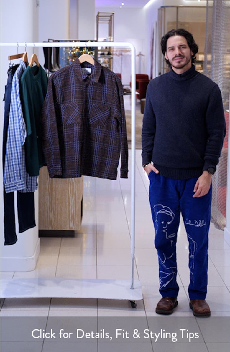 Whiting Plaid Recycled Cotton Blend Shirt Jacket, sales video thumbnail