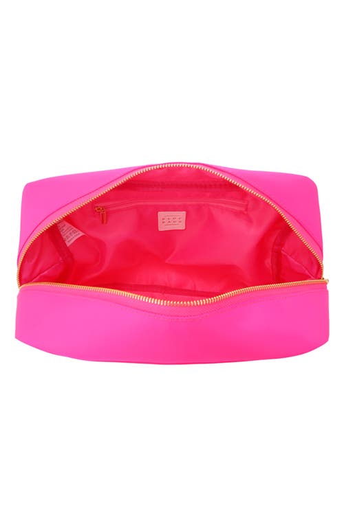 Bloc Bags Xl Heart Patch Cosmetic Bag With Insert In Hot Pink