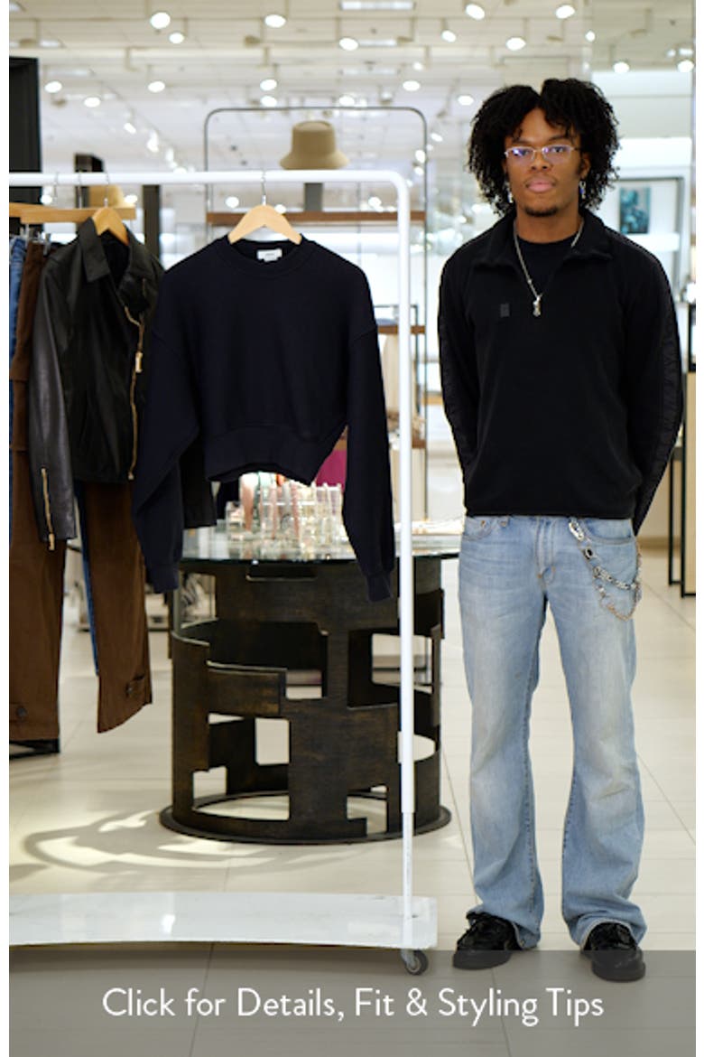 Kit Cotton Fleece Crop Sweatshirt video