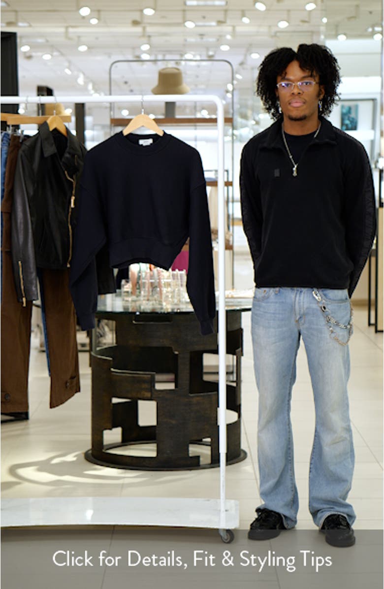 Kit Cotton Fleece Crop Sweatshirt, sales video thumbnail