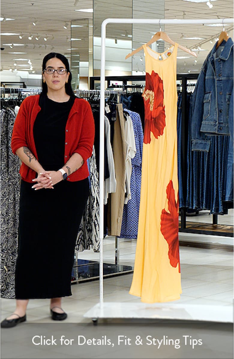 Poppy Flowers Maxi Dress, sales video thumbnail