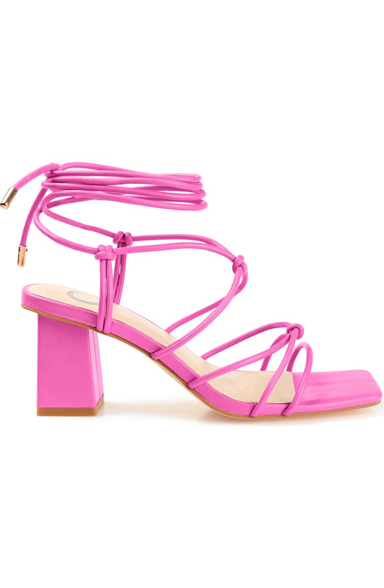 Journee Collection Harpr Heeled Sandal, Alternate, color, Pink