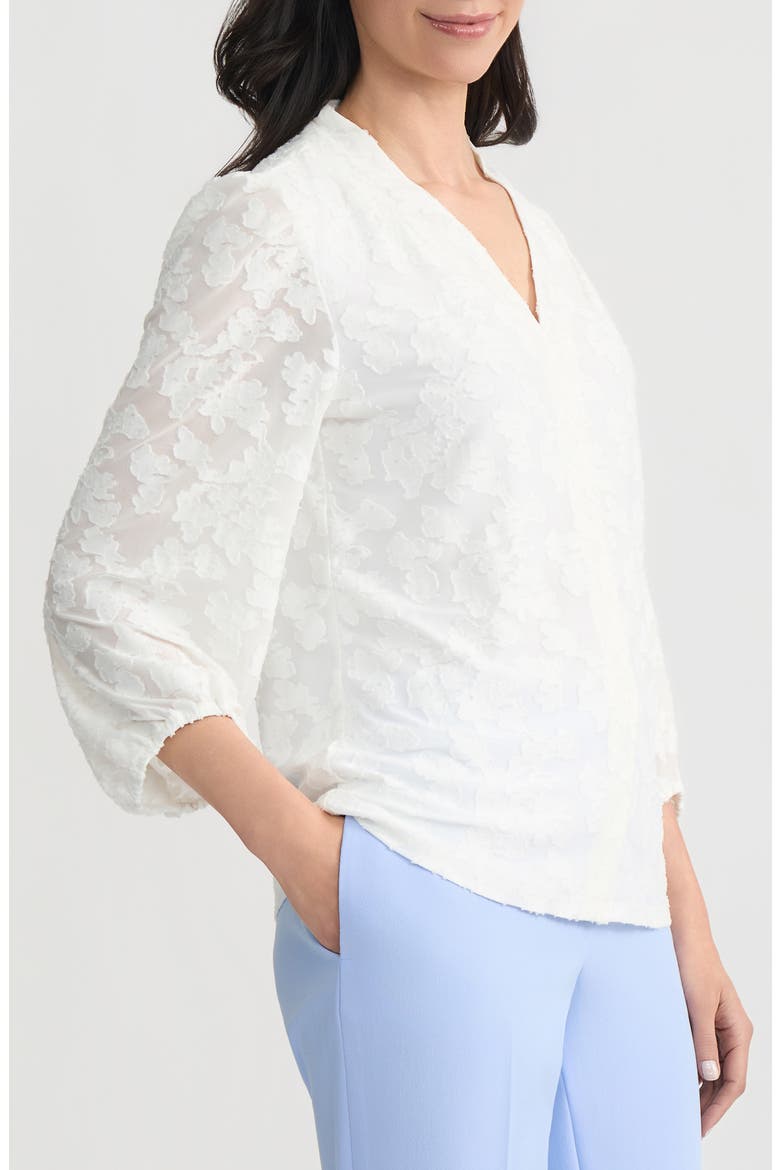 Burnout Floral Woven Shirt, Alternate, color, LILY WHITE
