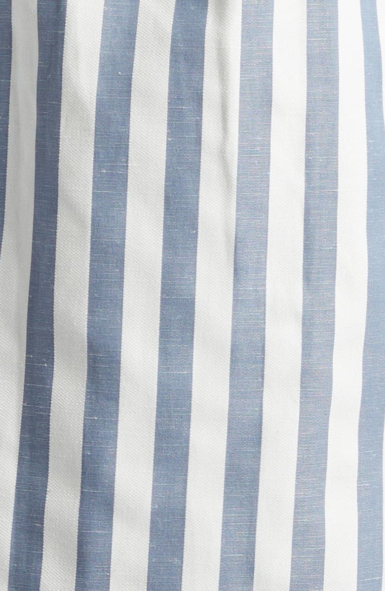 Jacquemus La Chemise Voilier Stripe Cotton & Linen Button-Up Shirt, Alternate, color, Jacquard Stripes Blue