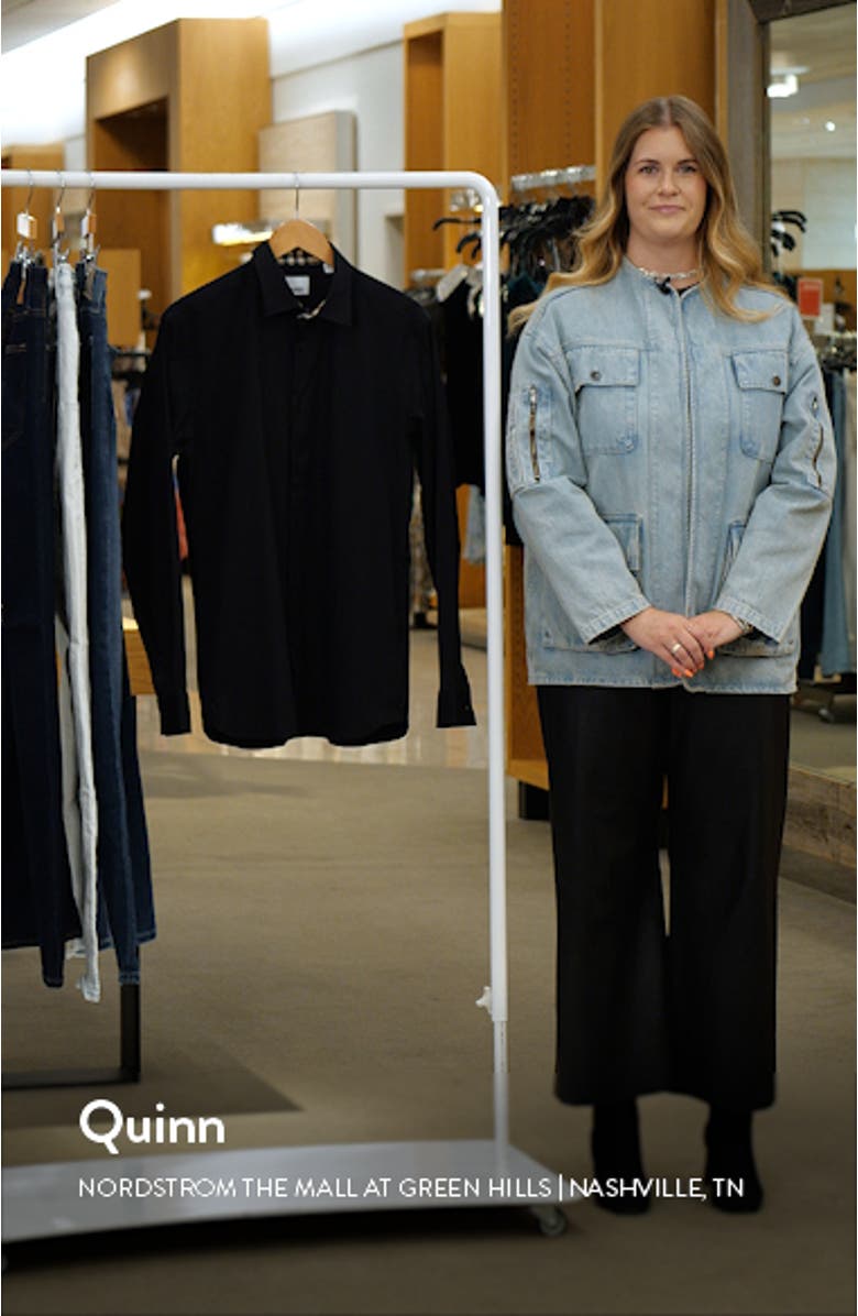 Sherfield Equestrian Knight Stretch Cotton Poplin Button-Up Shirt, sales video thumbnail