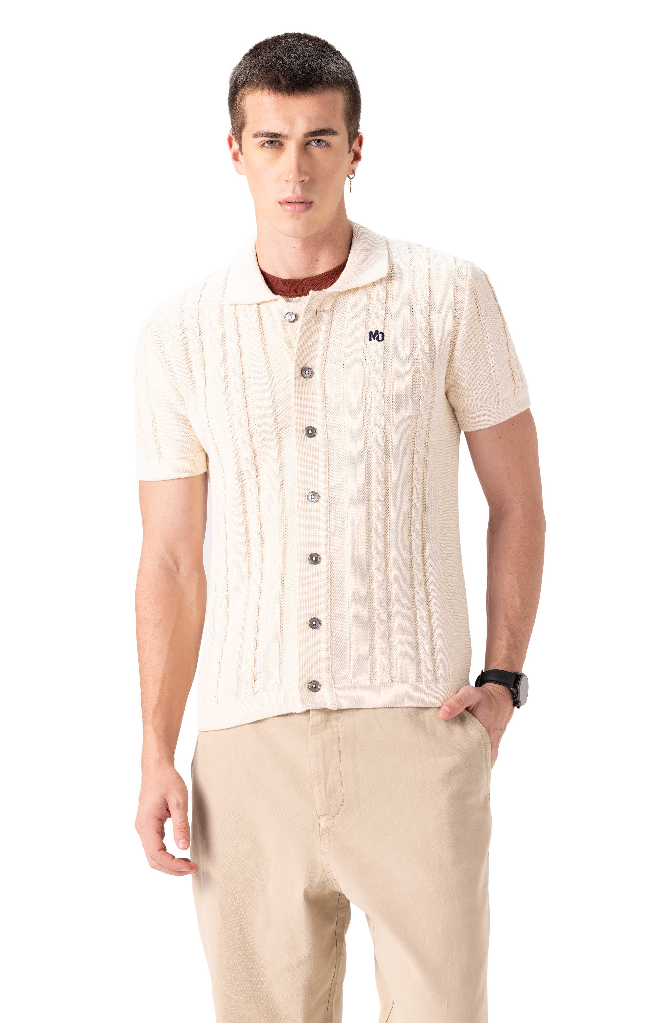 Men's JC Polo Cable-Knit Sweater - image 5