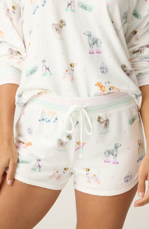 Roll with It Peachy Jersey Pajama Shorts
