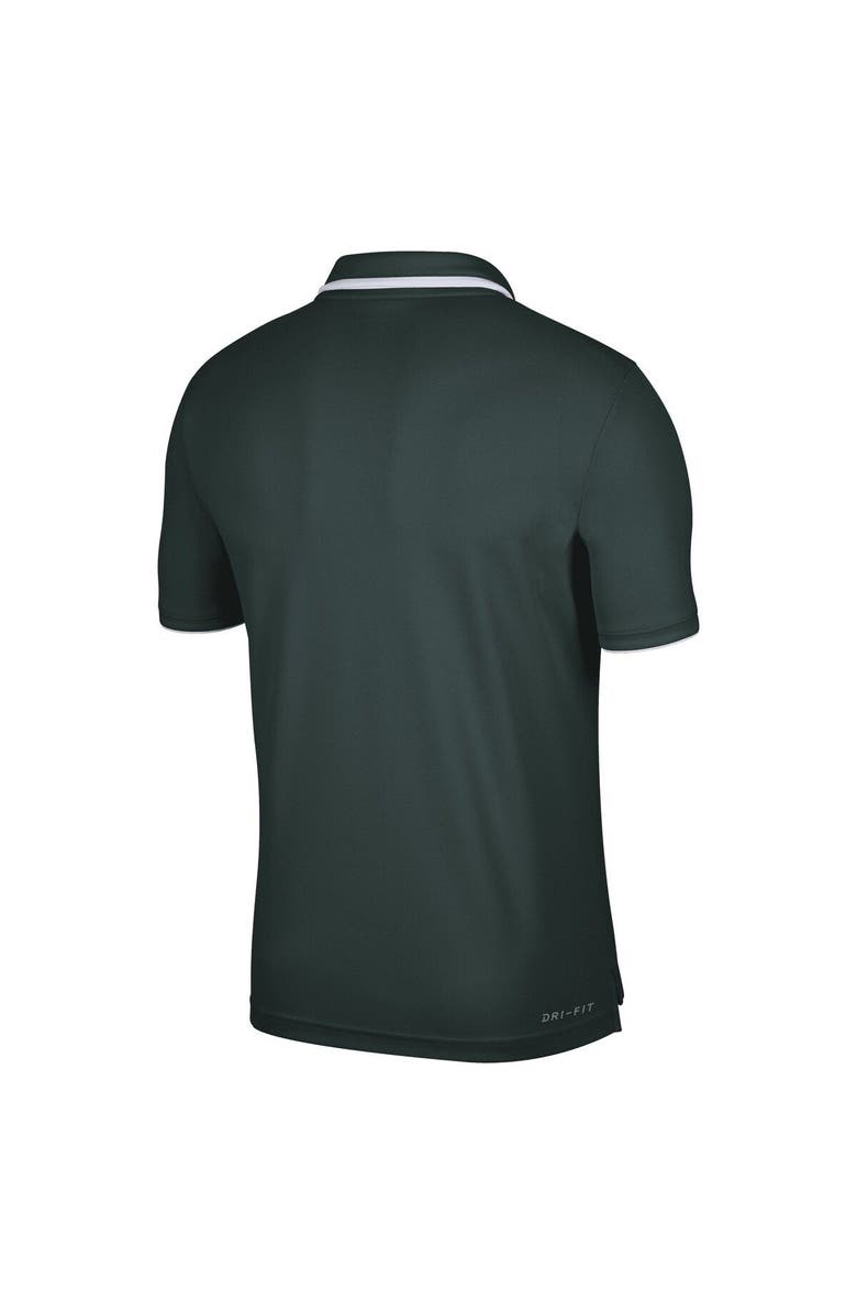 Nike Men's Nike Green Michigan State Spartans Wordmark Performance Polo, Alternate, color, 