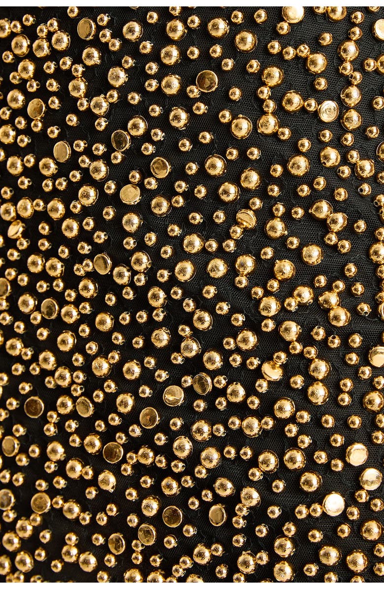 NASTY GAL Stud Embellished Mini Skirt, Alternate, color, Gold