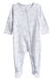 Print Cotton Footie Romper