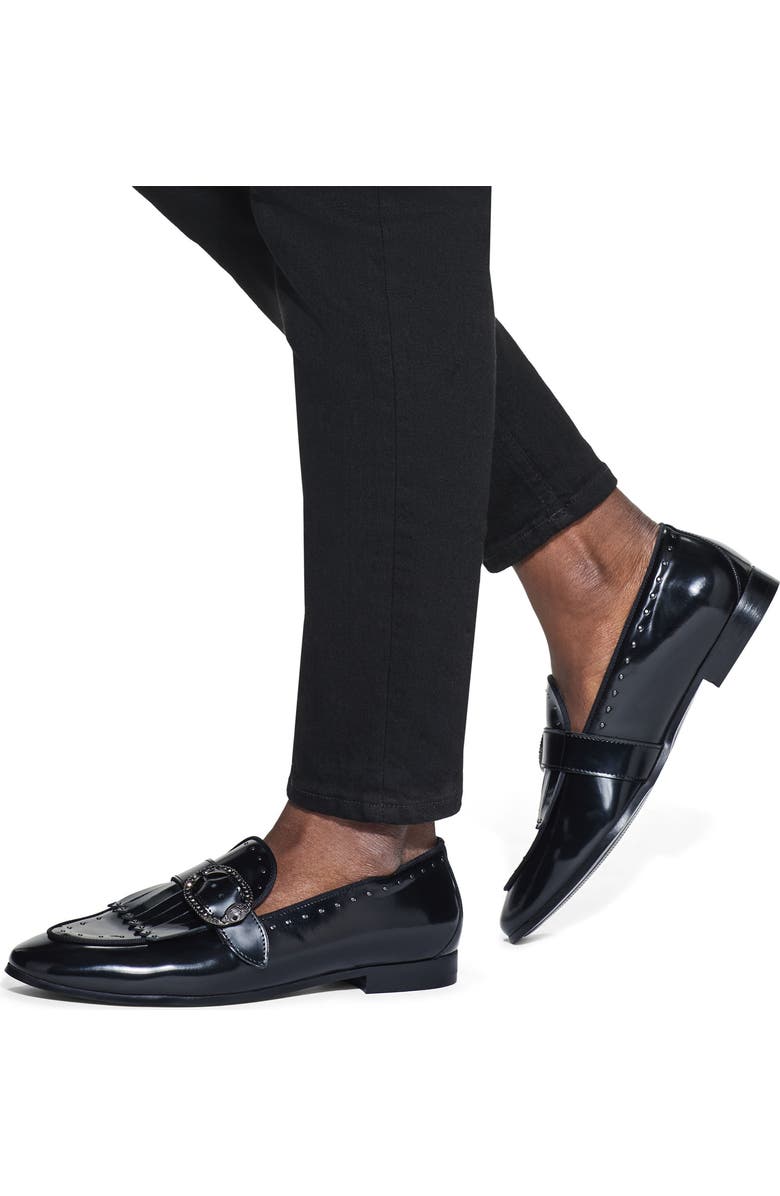 Kurt Geiger London Albany Buckle Stud Loafer, Alternate, color,