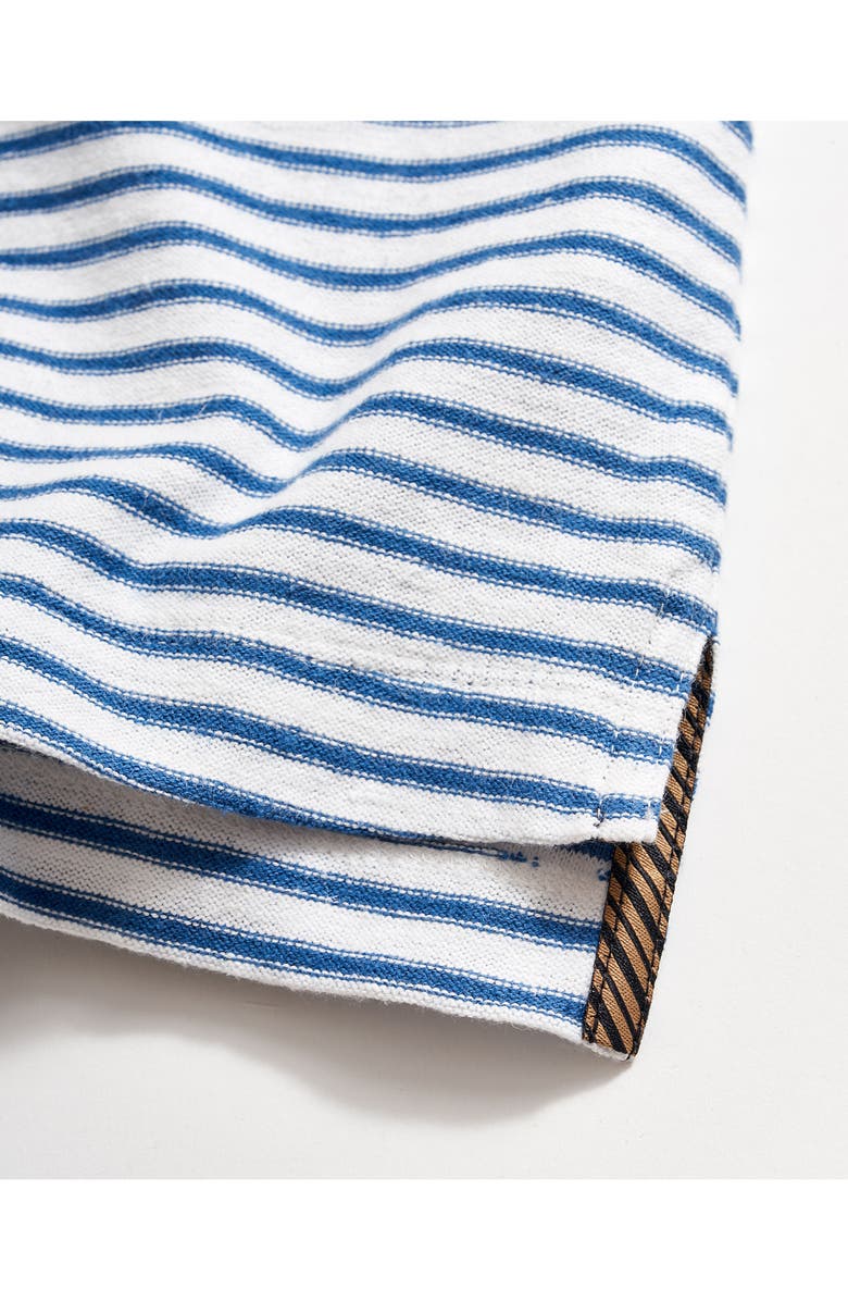 Billy Reid Reverse Stripe Hemp & Cotton Polo, Alternate, color,