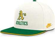 Nike Men's Nike Cream/Green Athletics Cooperstown Pro Dri-FIT Snapback Hat