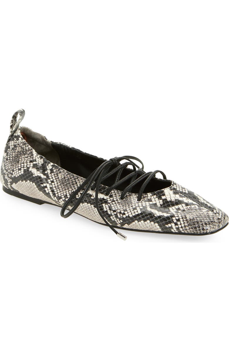 rag & bone Sophia Ballet Flat, Main, color, White Sn