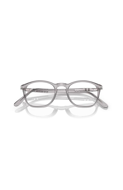 Persol 50mm Square Optical Glasses In Gray