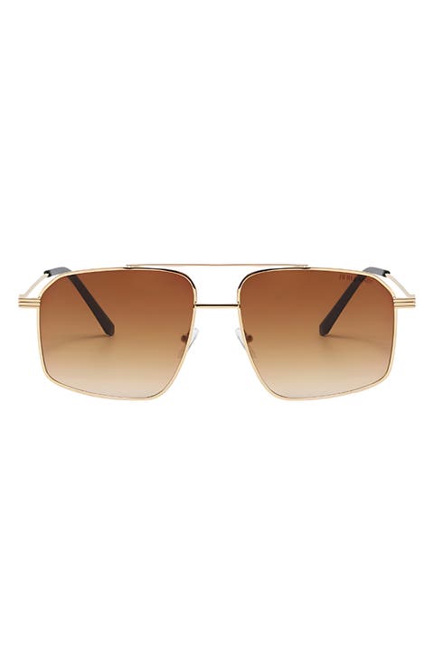 Arden 56mm Polarized Aviator Sunglasses